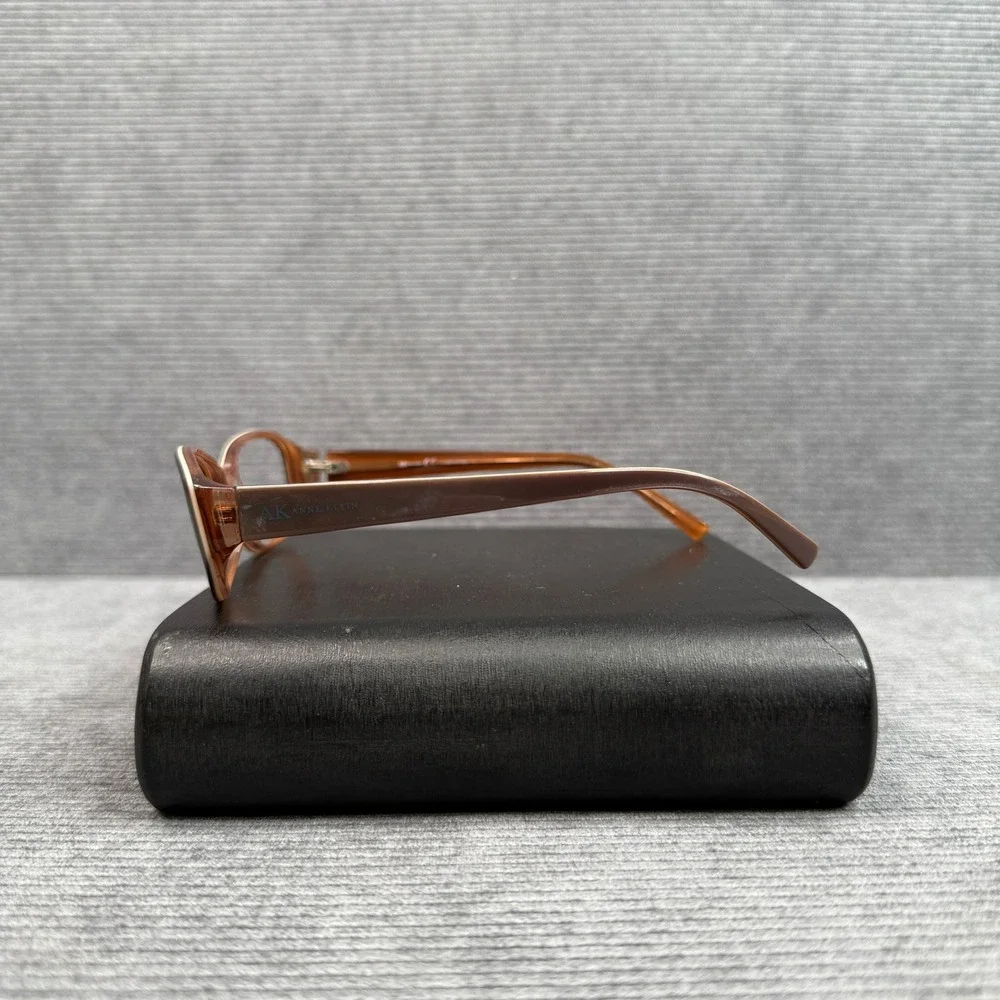 Anne Klein AK5120 Brown Amber Oval Eyeglasses Frames 52-15-130 Womens GlassesY2K